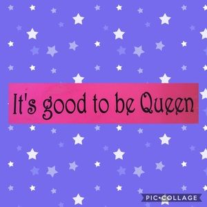 “It’s good to be queen” wooden wall art